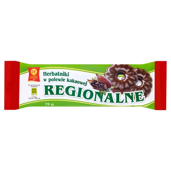 Nyskie Cukry alue-keksi ja kaakaokuorinta 79 g