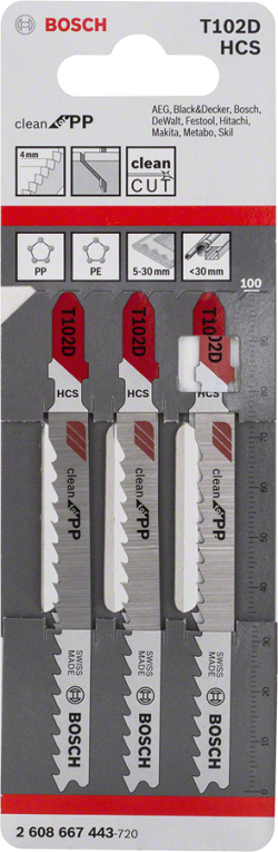 STIKSAVSBLAD T102D 3 STK. - B 2608667443