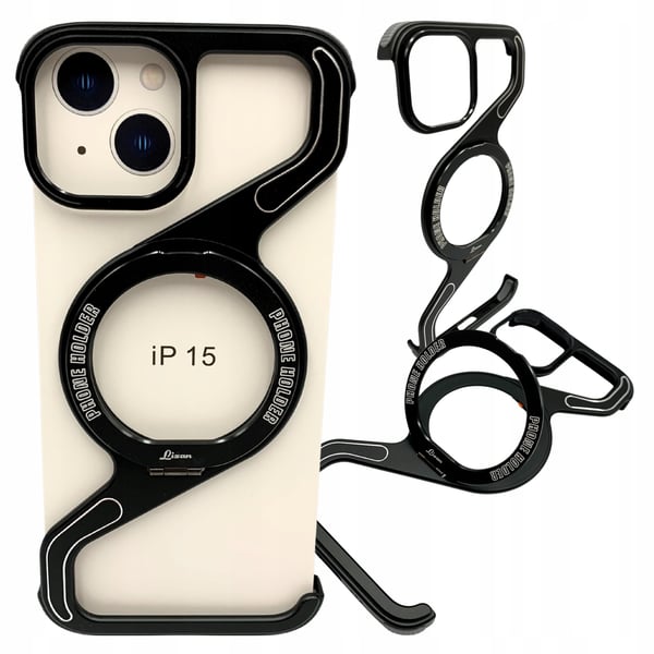 Etui til iPhone 15 Pansret Magsafe Metal Etui Titanium Holder