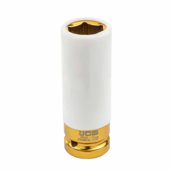 1/2" slagtop til 19 mm aluminiumsfælge, 6-kantet længde