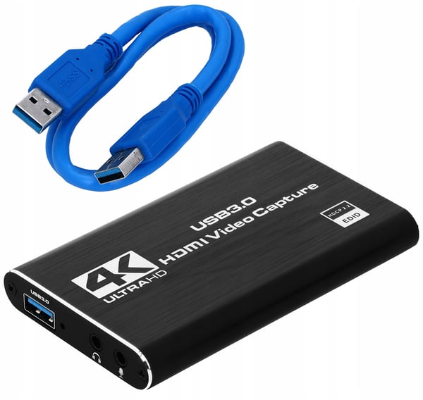 VIDEONKAAPPAUSKORTTI KUVANSIIRTOLAITE HDMI 2.0 USB VIDEOSUORATOISTO 4K