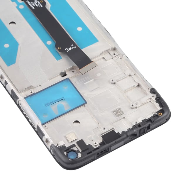 Motorola G8 XT2045-1 XT2045-2 original LCD-skärm och pekskärm renoverad svart ram