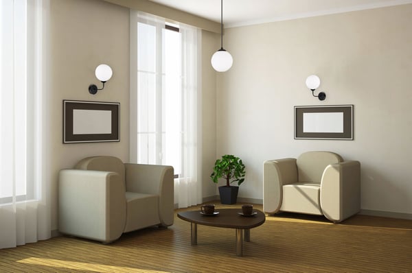 ELEGANT VÆGLAMPE MED LOFTKUGLE HVID LED