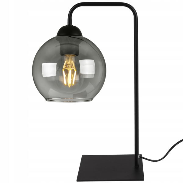 ELEGANTTI LASINEN LED-YÖPÖYTÄVALAISIMEN