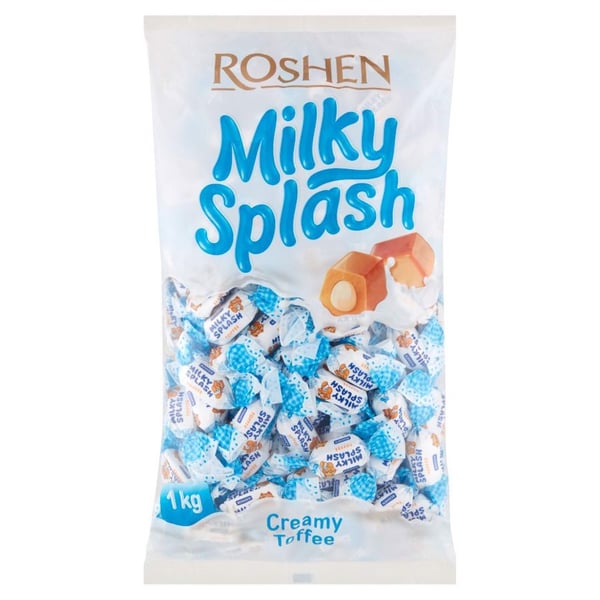 Roshen Milky Splash -toffee maitotäytteellä 1 kg Roshen Milky Splash -toffee maitotäytteellä 1 kg