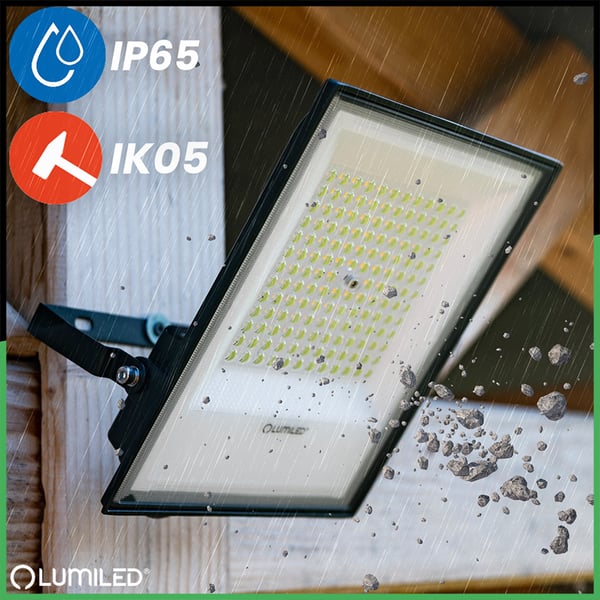 LED-arbetslampa utomhus BRIGHT 100W 11000lm 4000K vattentät IP65 LUMILED