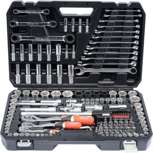 XXL TYÖKALUSETTI 1/4'', 3/8'', 1/2'' 150 OSAA - YT-38811