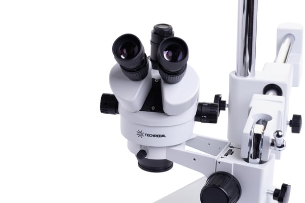 Techrebal 10HW trinokulaarinen stereomikroskooppi - valkoinen SZM7045T-STL2