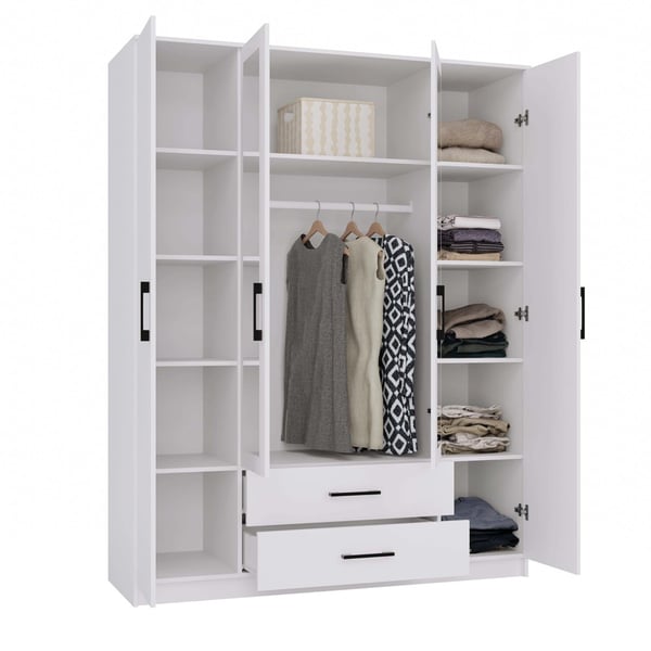 Romana garderob 160X205L vit