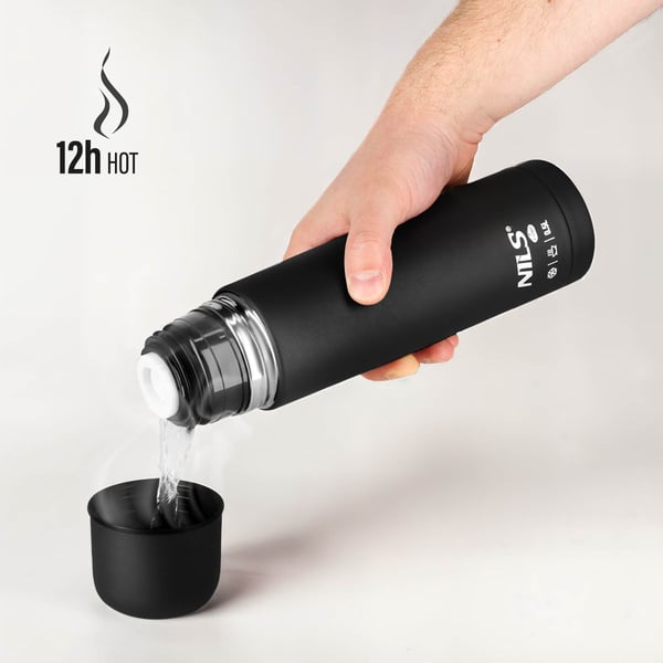 Termosmuki matkailu 500 ml musta NILS CAMP NC3803