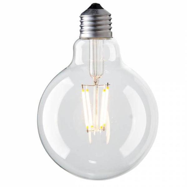 Dekorativ LED-pære E27 4000K glødetråd 4W G80