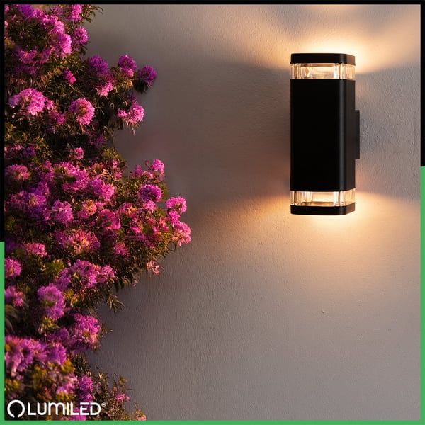 Ulkopuolen seinävalaisin EPSILO LUMILED 2x GU10 LED IP54 ylös alas