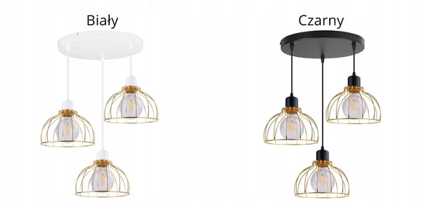 Lofthængende lampe lysekrone gylden lampeskærm loft