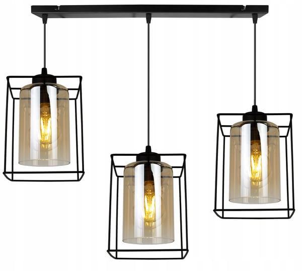 MODERNE ELEGANT HÆNGELAMPE MED GLASSKÆRM