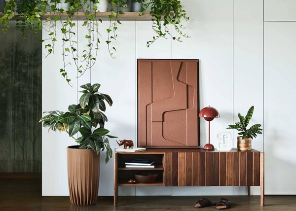 Stripped Tall ECO Coffee blomkruka