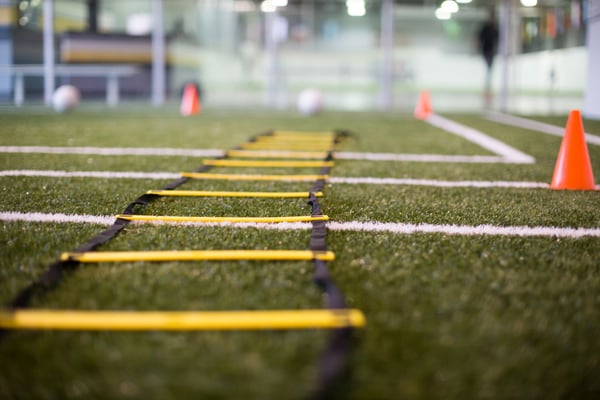 Gymnastikstige til træningsøvelser, foldbar sportsstige 6m