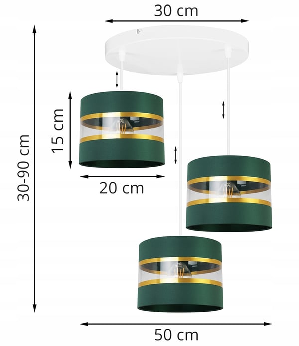 Loftshængende lampe lysekrone lampeskærm moderne