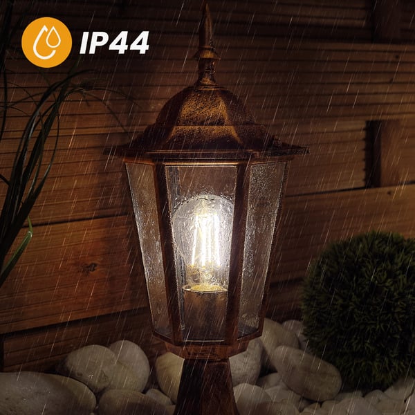 Ulkopihavalaisin E27 PYLVÄS LYHTY 39cm Patina BELLIS LUMILED