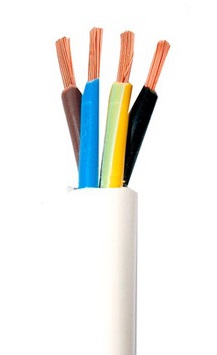 HUSKABEL H03VV-F OMY 4X0,75 VIT 300/300V - 100,0 MB - E113DC-YY001
