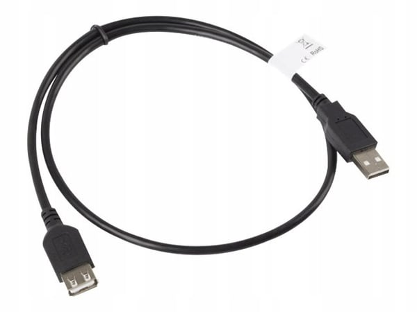 Lanberg AM-AF USB 2.0 forlængerkabel 0,7m sort