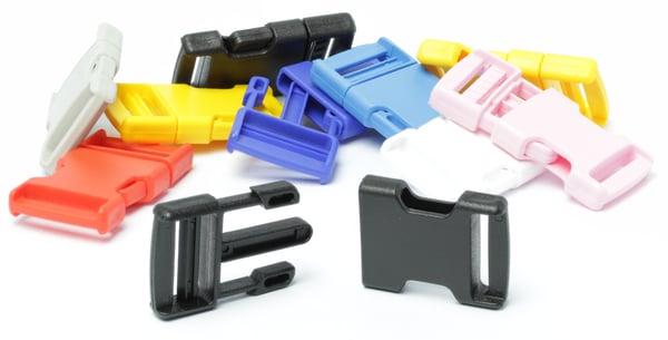 Plastspänne 10 stycken 15 mm grå