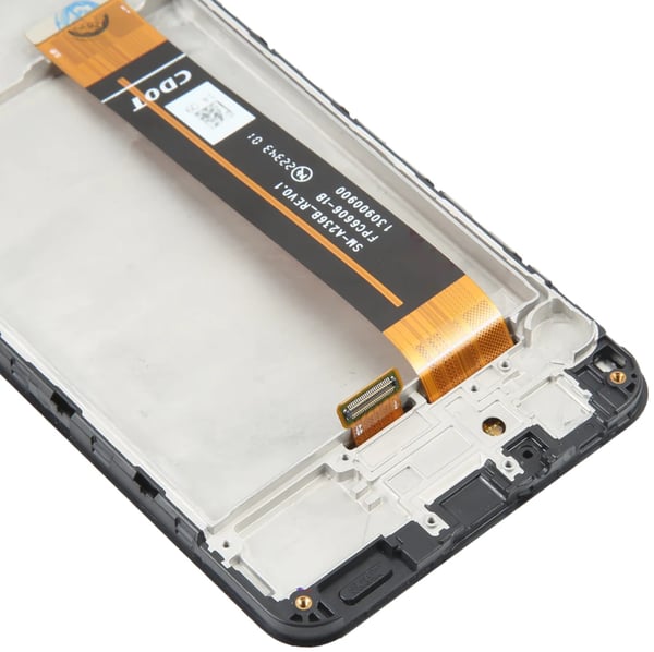 Samsung Galaxy SM-A236 A23 5G LCD-skärm och pekskärm renoverad svart ram