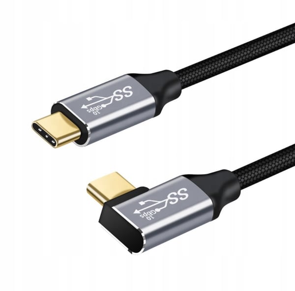 KULMAKAAPELI USB-C USB-C 3.1 POWER DELIVERY 100W QC 4.0 5A 2M