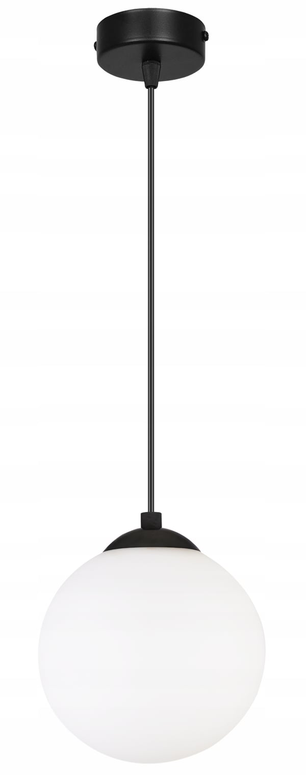 KATTOVALAISIN, PALLONMUOTOINEN, MUSTA, LED, 15 CM