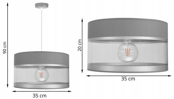 Loftshængende lampe lysekrone lampeskærm moderne
