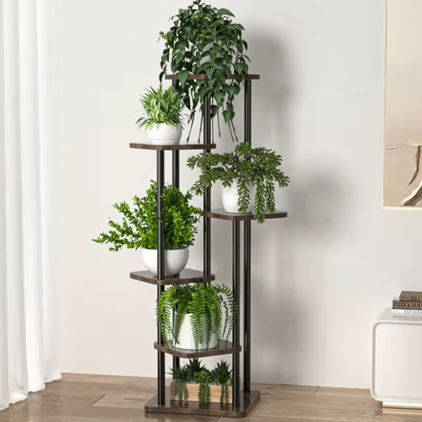 Kukkateline kukille, metallinen jalusta, seisova parvi, kasvit, hylly, 132 cm [KWIETNIK2]