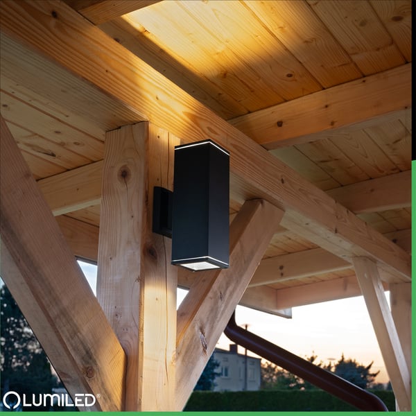 Ulkopuutarhavalaisin, Julkisivuseinävalaisin GU10 LED IP65 AKANTE LUMILED