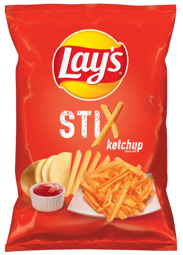 Lay's Stix ketsupinmakuiset perunalastut 130 g
