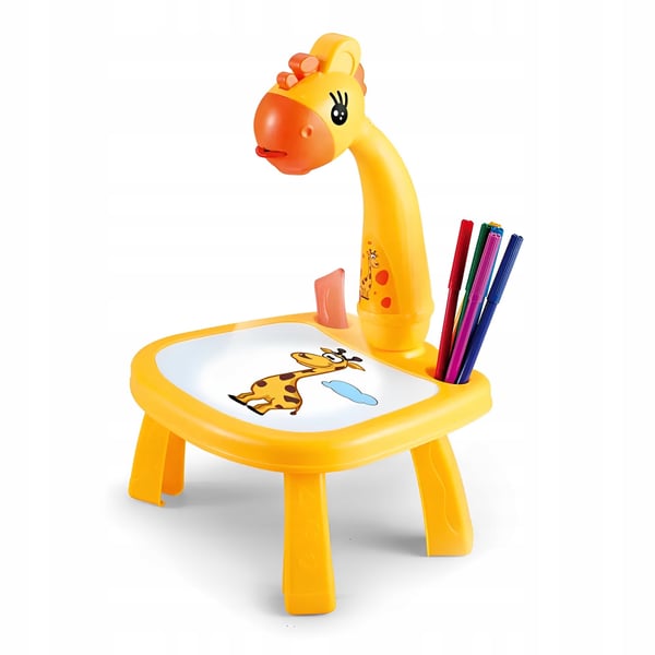 Projektor ritbord med tulpennor giraff