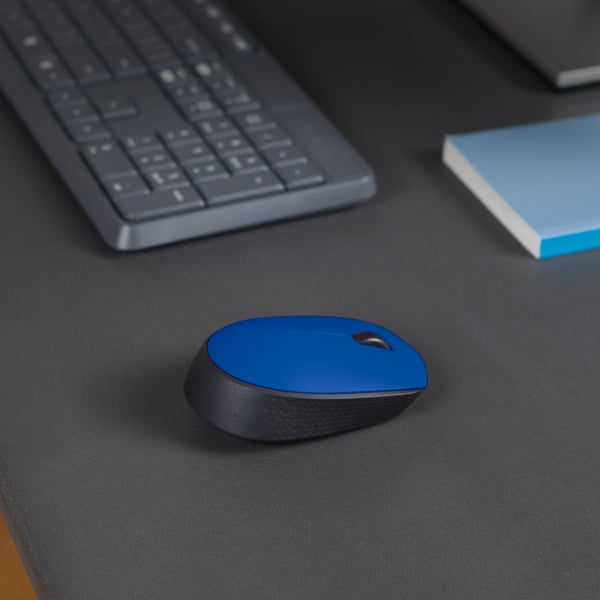 Logitech M171 trådløs optisk mus blå