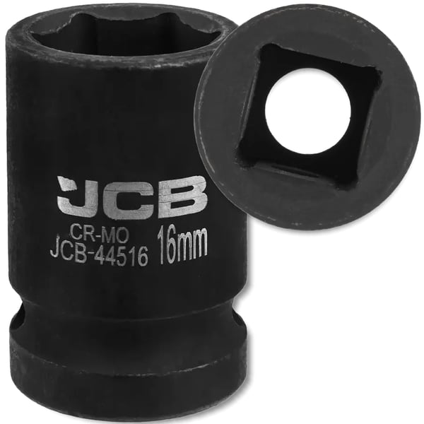 JCB Slagtopnøgle 1/2" 16 mm 6-punkts Cr-Mo topnøgle