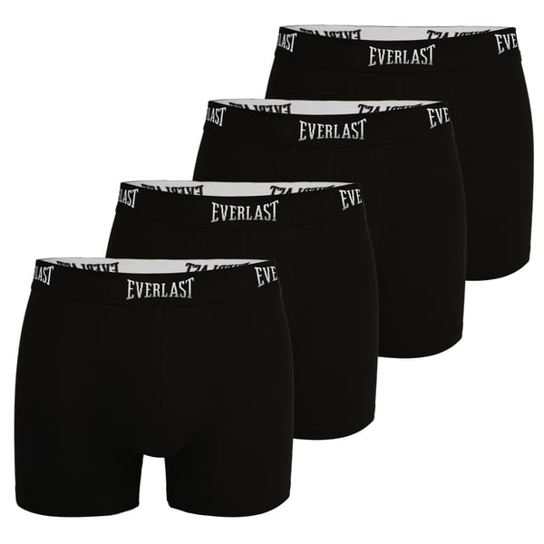 Everlast miesten bokserit mustat joustavat puuvillaiset alushousut, 8 kpl koko M