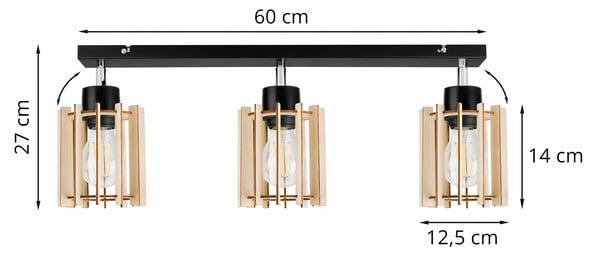 MODERNI PUINEN LED-KATTOVALAISIN