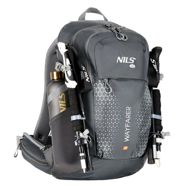 NC1925 retkeilyreppu harmaa Wayfarer 35L Nils Camp