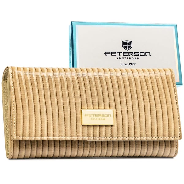 Naisten nahkalompakko + PU PTN PS401-CRV-2340 Khaki