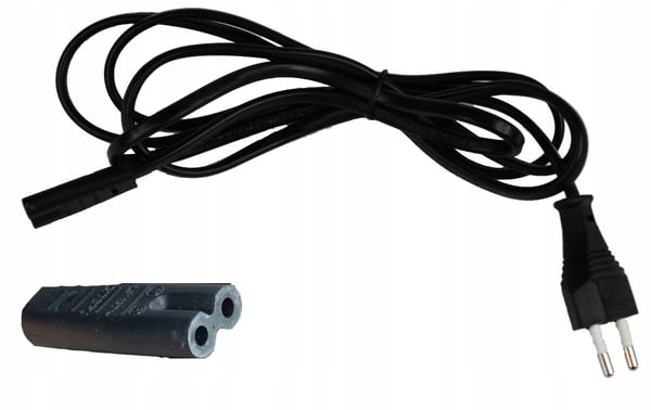 Akyga AK-RD-01A strømkabel til bærbar computer 2-benet otte IEC C7 1,5 m EU-stik
