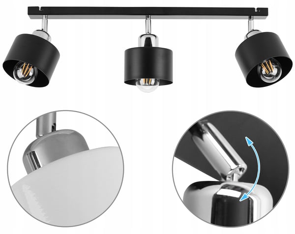 HÆNGENDE LOFTSLAMPE LYKRONE METALPLAFON