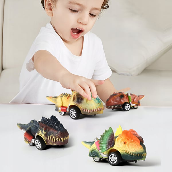 Autot dinosaurukset nopeita autoja T-REX vetovetoisella 6-osaisella sarjalla.