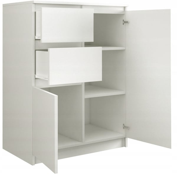 Malwa 2D2S valkoinen lipasto