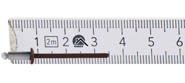 Aluminium öppna nitar 3,2x8mm RAL8017