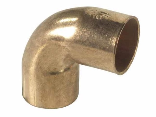 Besco kobberdobbeljordbøjning 22 mm