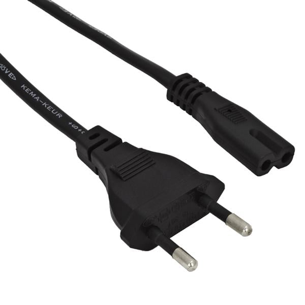Akyga AK-RD-01A strømkabel til bærbar computer 2-benet otte IEC C7 1,5 m EU-stik