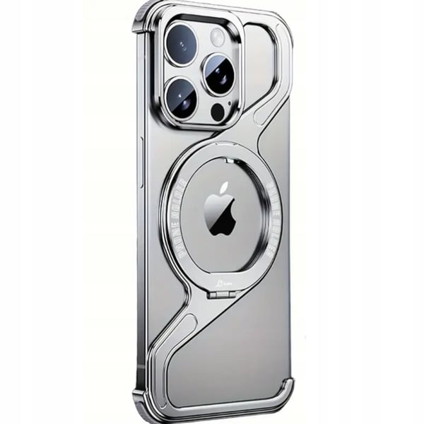 iPhone 15 Pro pansret MagSafe metalskald titanium holder