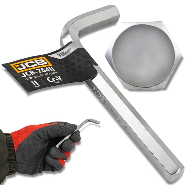 JCB Unbrakonøgle HEX CRV 11 mm 6-punkts L-type