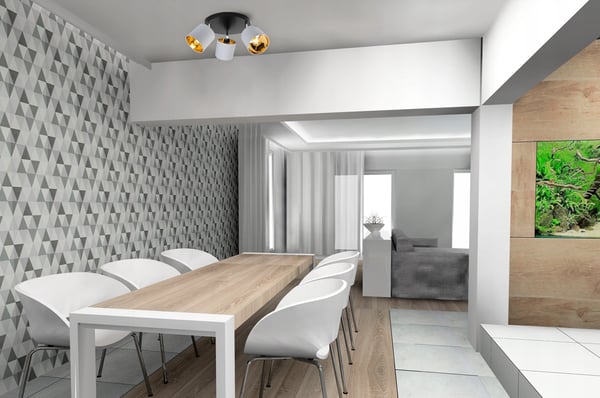 Lofthængende lampe med gylden LED-loftlampe