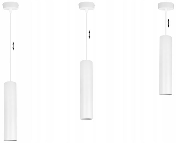 MODERNE LOFTHÆNGELAMPE HVID LED-LAMPE